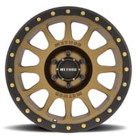 (clearance - no returns) 20x10 method race mr305 nv bronze w/ matte black street lock lip 6x5.5/139.7 -18mm