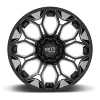 (clearance - no returns) 20x9 moto metal mo808 gloss black milled 6x135 6x5.5/139.7 0mm
