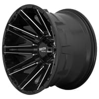 (clearance - no returns) 22x10 moto metal mo998 kraken gloss black milled 6x5.5/139.7 -18mm