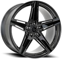 22x10.5 modern luxury mlf10 gloss black (flow formed) 5x112 42mm