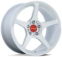 18x9.5 motegi mr159 matsuri white pearl w/ machined lip stripe 5x4.5/114.3 15mm