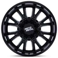 (clearance - no returns) 18x9 moto metal mo810 gloss black 8x6.5/165 1mm