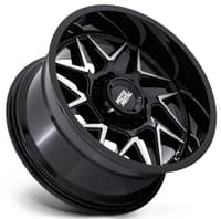(clearance - no returns) 20x9 moto metal mo812 turbine gloss black machined 8x170 1mm