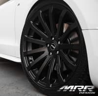 (clearance - no returns) 18x9.5 mrr hr9 full matte black (custom)