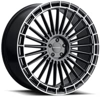 24x9 mv forged mvf40 gloss black w/ diamond ring (custom)