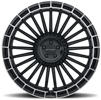 24x9 mv forged mvf40 gloss black w/ diamond ring (custom)