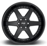 19x8.5 niche altair satin black w/ gloss black m192 5x120 35mm