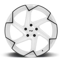 Niche Flash Gloss White w/ Black Trim