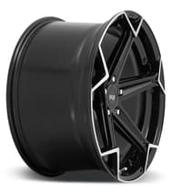 (clearance - no returns) 20x10.5 niche arrow gloss black brushed n259 5x4.5/114.3 40mm