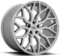 (clearance - no returns) 20x10.5 niche mazzanti anthracite brushed tint m265 5x120 35mm