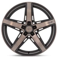 (clearance - no returns) 20x11 niche teramo matte black w/ double dark tinted face m271 5x115 20mm