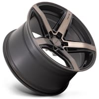 (clearance - no returns) 20x11 niche teramo matte black w/ double dark tinted face m271 5x115 20mm
