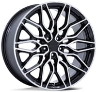 22x10.5 niche calabria 5 gloss black machined nc277 5x120 38mm