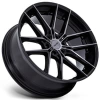 (clearance - no returns) 26x10 niche prodigy 6 gloss black dark tint nc280 (flow formed) 6x135 25mm