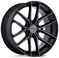 (clearance - no returns) 26x10 niche prodigy 6 gloss black dark tint nc280 (flow formed) 6x135 25mm