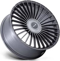 24x10 niche serene gloss titanium brushed nc282 (flow formed) 5x112 5x120 35mm