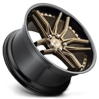 19x9.5 niche methos bronze w/ gloss black lip m195 5x112 48mm
