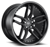 20x10.5 niche methos satin black w/ gloss black m194 5x4.5/114.3 40mm