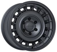 (clearance - no returns) 17x8.5 nomad off-road 502 arvo satin black (flow form) 6x135 0mm