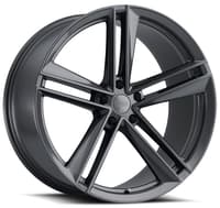 (clearance - no returns) 21x9 ohm lightning gloss gunmetal (rotary forged) 5x120 25mm