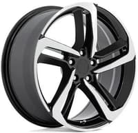 20x8.5 performance replicas pr216 gloss black machined 5x4.5/114.3 45mm