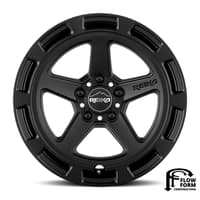 (clearance - no returns) 15x7 reika r20 teton satin black 5x100 15mm