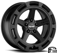 (clearance - no returns) 15x7 reika r20 teton satin black 5x100 15mm