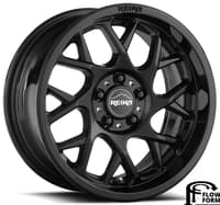 (clearance - no returns) 15x7 reika r25 detour gloss black 5x100 15mm