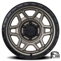 17x8.5 reika r40 trooper bronze w/ black ring (flow formed) 5x150 0mm