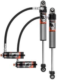 fox 2018+ jeep jl 2.5 factory race series 10.17in remote res. front shock set / 2-3in. lift w/ dsc 883-26-050