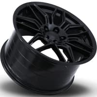 19x8.5 corvette c8 zo6 replica wheels gloss black fr401f (flow form) 5x4.75/120.7 56mm