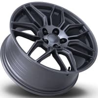 Factory Reproductions Replica Corvette C8 ZO6 Replica Wheels Titanium Machined w/ Dark Clear Coat FR401F