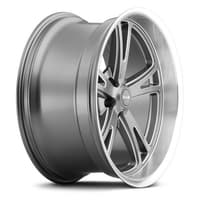 18x9.5 ridler 606 grey w/ milled spokes & diamond lip 5x5/127 0mm
