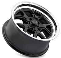 17x7 ridler 610 matte black w/ polished lip 5x4.75/120.7 0mm