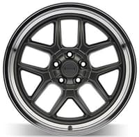 (clearance - no returns) 20x8.5 ridler 610 grey w/ polished lip 5x4.5/114.3 0mm