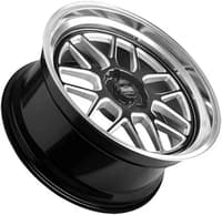 20x10 ridler 611 gloss black milled w/ polished lip 5x4.75/120.7 0mm