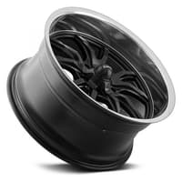 17x8 ridler 650 matte black w/ polished lip 5x4.75/120.7 0mm