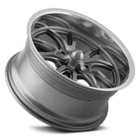 17x7 ridler 650 grey w/ polished lip 5x4.75/120.7 0mm
