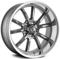 17x7 ridler 650 grey w/ polished lip 5x4.5/114.3 0mm