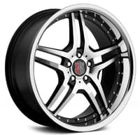 MRR RW2 Cinque Black/Machined (Chrome Stainless Steel Lip)