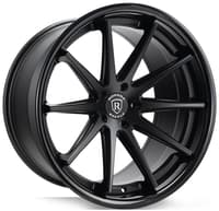 20x11 rohana rfc10 matte black w/ gloss black lip (flow formed) (super deep concave) 5x4.5/114.3 20mm