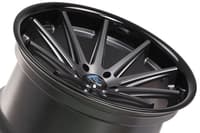 (clearance - no returns) 20x10 rohana rc10 matte graphite w/ gloss black lip 5x112 45mm