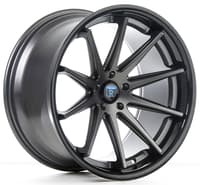 (clearance - no returns) 20x10 rohana rc10 matte graphite w/ gloss black lip 5x120 40mm
