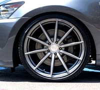 (clearance - no returns) 20x11 rohana rfx1 brushed titanium (cross forged) 5x112 35mm