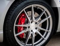 (clearance - no returns) 19x8.5 rohana rfx2 brushed titanium (cross forged) 5x4.5/114.3 15mm