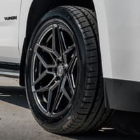 (clearance - no returns) 20x9.5 rohana rfv2 gloss graphite (cross forged) 6x5.5/139.7 18mm