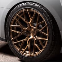 (clearance - no returns) 20x12 rohana rfx10 brushed bronze (extra deep) (cross forged) 5x4.5/114.3 22mm