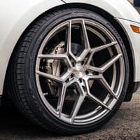 22x11.5 rohana rfx11 brushed titanium (cross forged) (super deep concave) 5x120 28mm