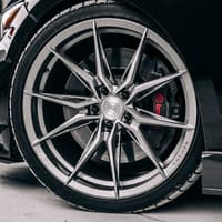 (special pricing) 20x10 rohana rfx13 brushed titanium (cross forged) (deep concave) 5x120 25mm