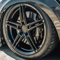 (clearance - no returns) 20x11 rohana rfx15 gloss black (cross forged) (super deep concave) 5x112 30mm